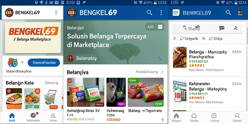 Tampilan antarmuka aplikasi BENGKEL69 yang modern dan mudah digunakan.